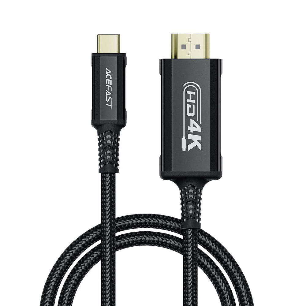 USB-C - HDMI Acefast C1-10 audio és videó kábel, 1.8m, fekete