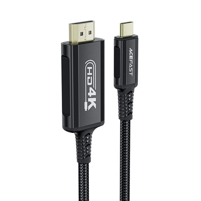 USB-C - HDMI Acefast C1-10 audio és videó kábel, 1.8m, fekete