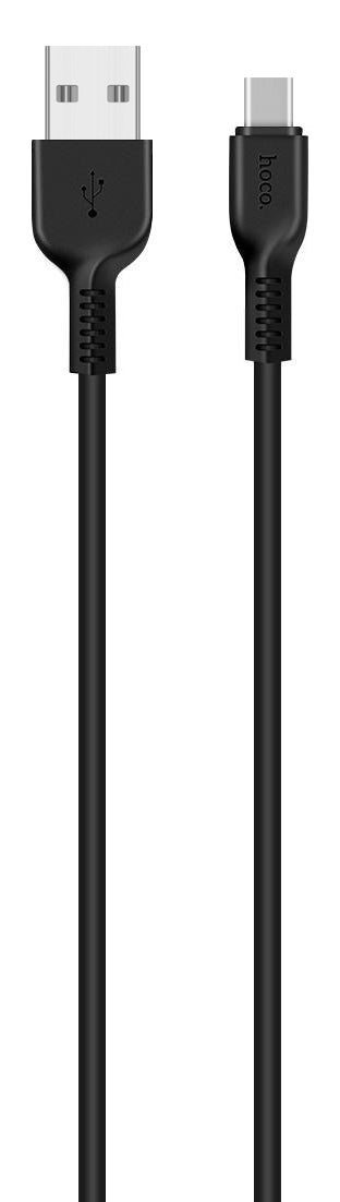 USB-A - USB-C HOCO Flash X20 adat- és töltőkábel, 18W, 2m, Fekete