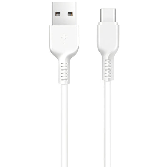 USB-A - USB-C HOCO Flash X20 adat- és töltőkábel, 18W, 1m, fehér