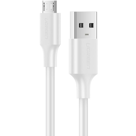 USB-A - microUSB adat- és töltőkábel UGREEN US289, 18W, 2m, fehér