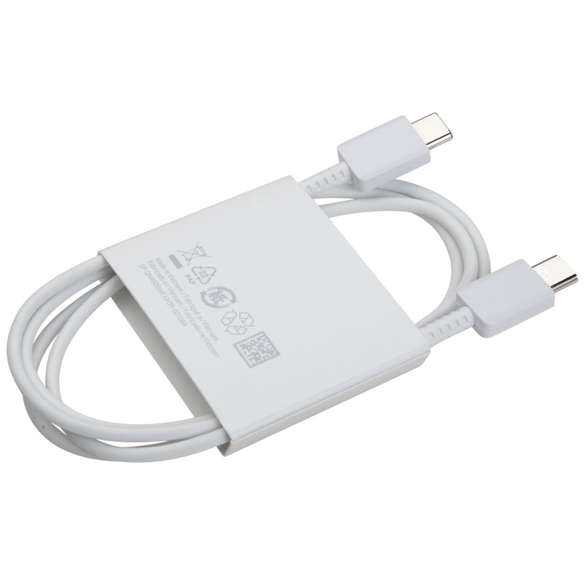USB-C - USB-C Samsung EP-DN980BWE adat- és töltőkábel, 25W, 1m, Fehér GH39-02115A