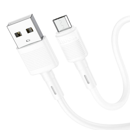 USB-A - microUSB adat- és töltőkábel HOCO X83 Victory, 18W, 1m, Fehér