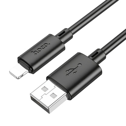 Adat- és töltőkábel USB-A - Lightning HOCO X88, 18W, 1m, Fekete 