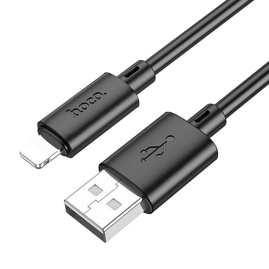 Adat- és töltőkábel USB-A - Lightning HOCO X88, 18W, 1m, Fekete 