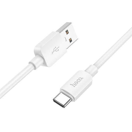 USB-A to USB-C Data and Charging Cable HOCO X96, 27W, 1m, White