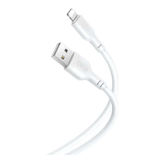 Adat- és töltőkábel USB-A - Lightning XO Design NB103, 18W, 1m, fehér 