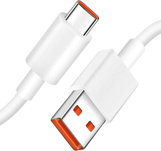 USB-A - USB-C Xiaomi adat- és töltőkábel, 120W, 1m, Fehér BHR6032GL