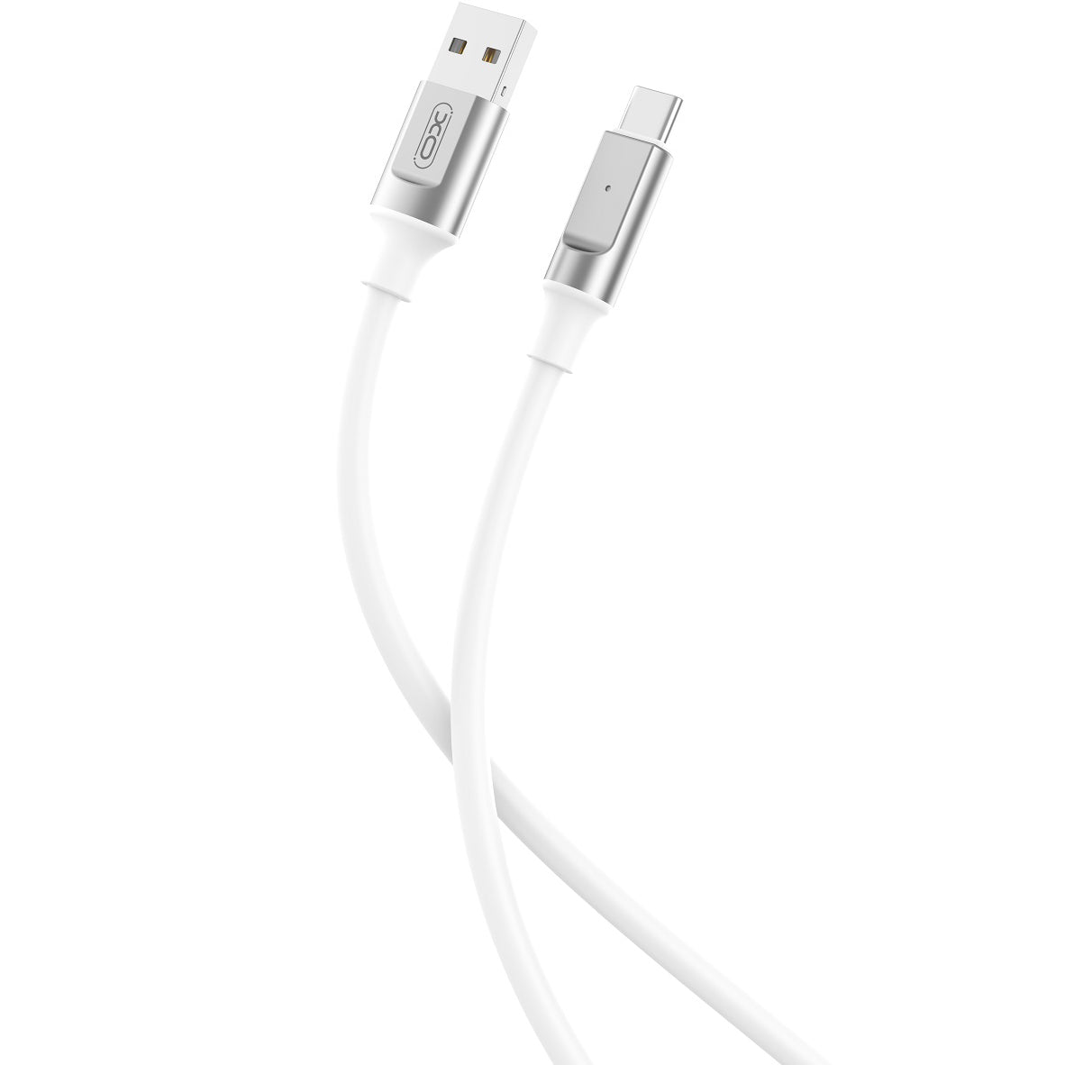 USB-A - USB-C adat- és töltőkábel XO Design NB251, 18W, 1m, Fehér