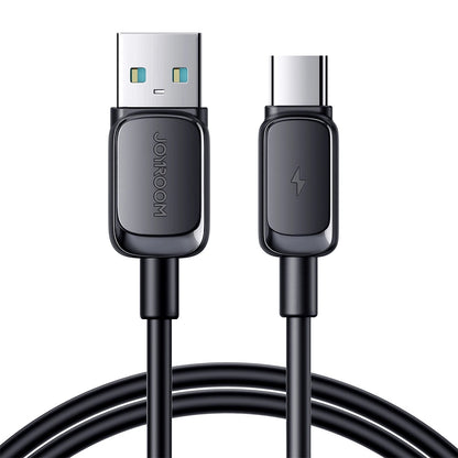 USB-A - USB-C Joyroom A14 adat- és töltőkábel, 18W, 1.2m, Fekete