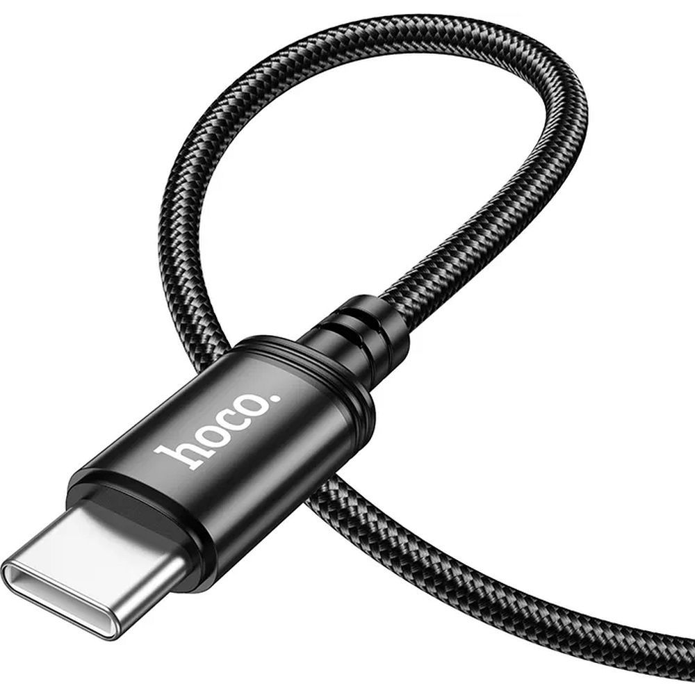 USB-C adat- és töltőkábel - USB-C HOCO X89, 60W, 1m, Fekete