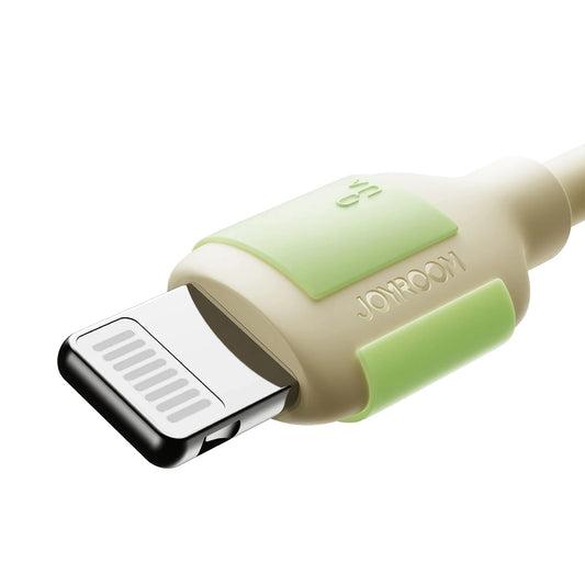 USB-A - Lightning Joyroom S-A53 adat- és töltőkábel, 18W, 1.2m, Bézs