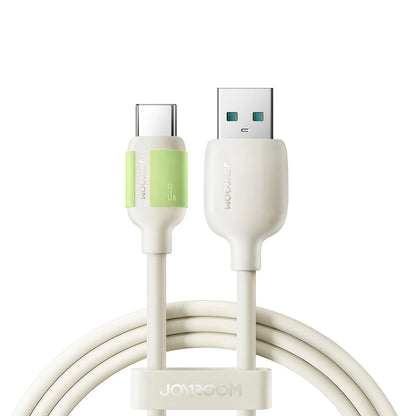 USB-A - USB-C Joyroom S-A53 adat- és töltőkábel, 18W, 1.2m, Bézs