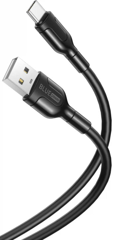 USB-A - USB-C Blue Power BNB212 adat- és töltőkábel, 18W, 1m, Fehér