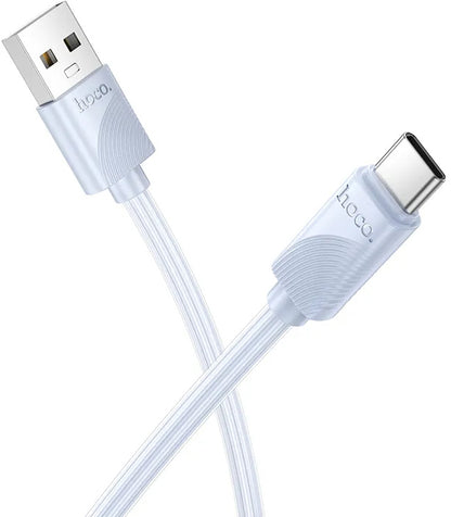 USB-A - USB-C HOCO X114 adat- és töltőkábel, 18W, 1m, Kék