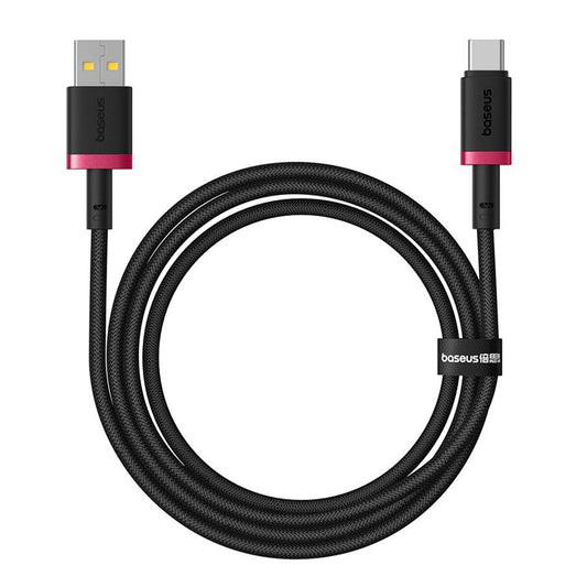 USB-A - USB-C Baseus Dura Series adat- és töltőkábel, 60W, 2m, Piros P10377802U01-03