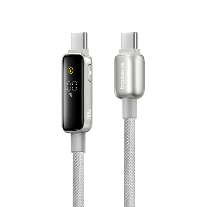 USB-C - USB-C Baseus Vipow Display adat- és töltőkábel, 100W, 1m, szürke P10381802851-00