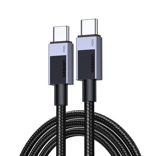 USB-C - USB-C adat- és töltőkábel UGREEN L512, 100W, 3m, szürke