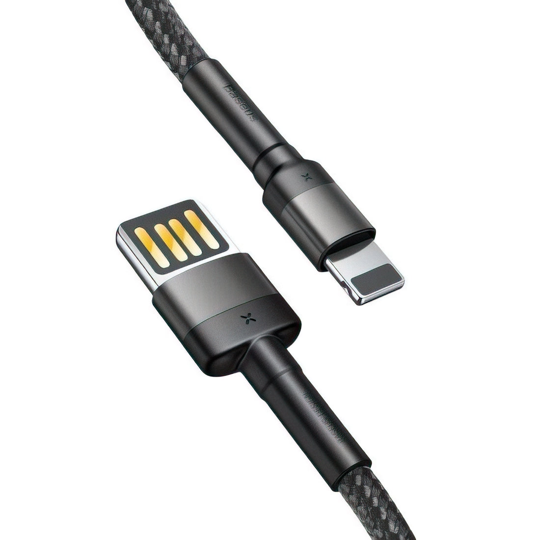 USB-A - Lightning Baseus Cafule Special Edition adat- és töltőkábel, 18W, 1m, szürke CALKLF-GG1