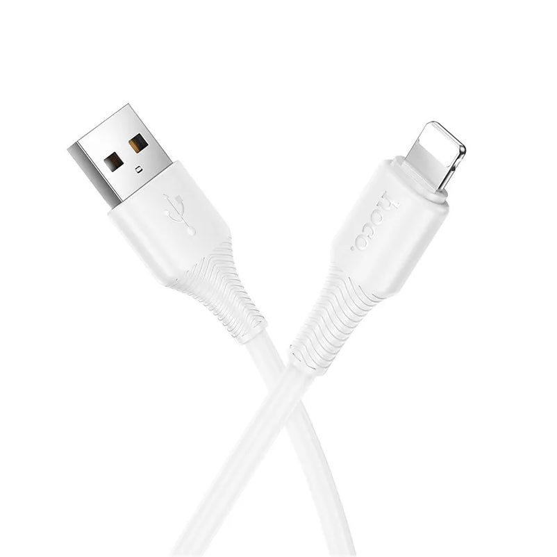 USB-C - Lightning HOCO X120 adat- és töltőkábel, 20W, 1m, Fehér