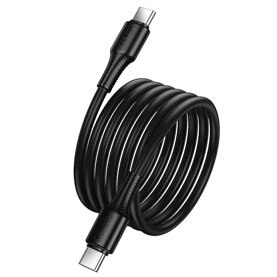 USB-C - USB-C HOCO X120 adat- és töltőkábel, 60W, 1m, Fekete