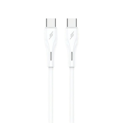 USB-C adat- és töltőkábel - USB-C Sendem M36C, 66W, 1m, fehér