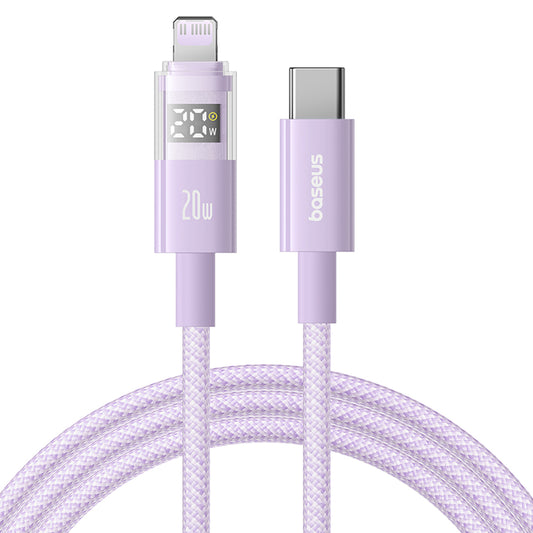 USB-C - USB-C Baseus Display 2 adat- és töltőkábel, 100W, 1m, Lila P10382702511-00