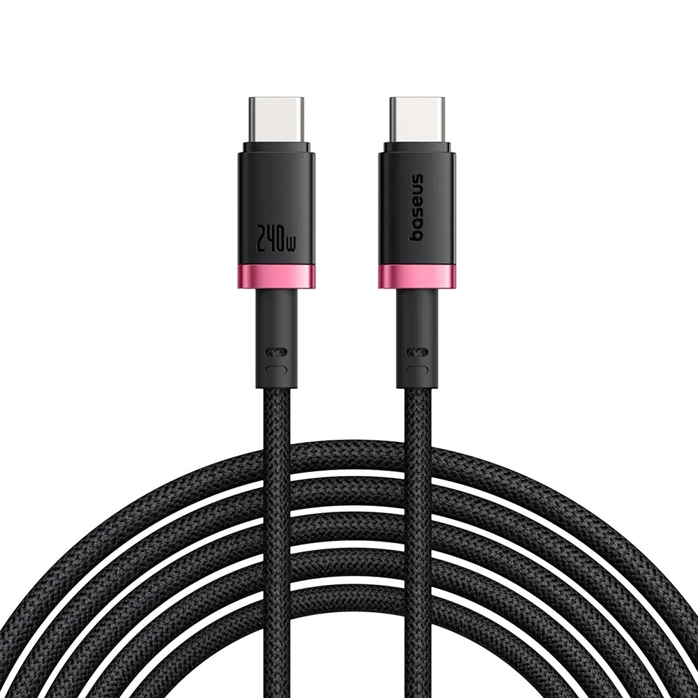 USB-C - USB-C Baseus Dura Series adat- és töltőkábel, 240W, 1m, Piros P10377803U03-01