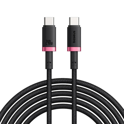 USB-C - USB-C Baseus Dura Series adat- és töltőkábel, 240W, 1m, Piros P10377803U03-01