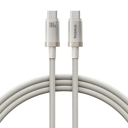 USB-C - USB-C Baseus Titanium adat- és töltőkábel, 100W, 1m, Ezüst P10378100G21-00