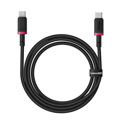 USB-C - USB-C Baseus Dura Series adat- és töltőkábel, 100W, 1m, Piros P10377803U01-01