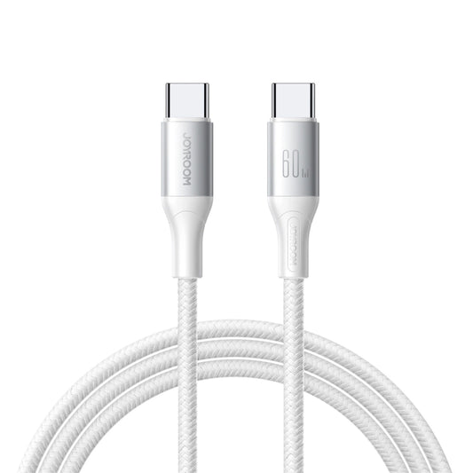 USB-C - USB-C adat- és töltőkábel Joyroom S-A28 Flash, 60W, 1m, Fehér