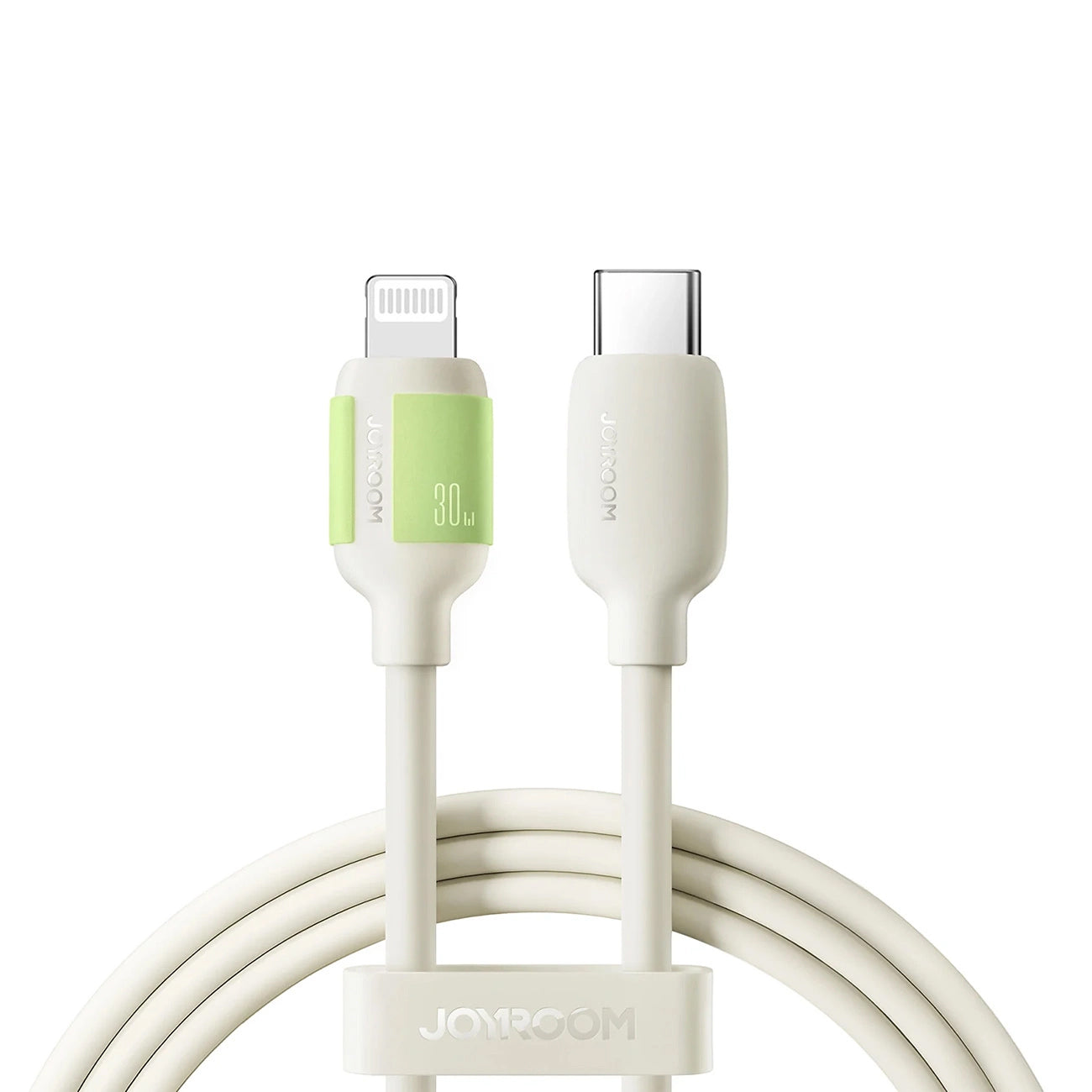 USB-C - Lightning Joyroom S-A53 adat- és töltőkábel, 30W, 2m, Bézs