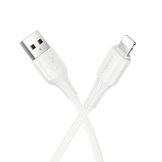 Adat- és Töltőkábel USB-A - Lightning HOCO X120, 18W, 1m, Fehér