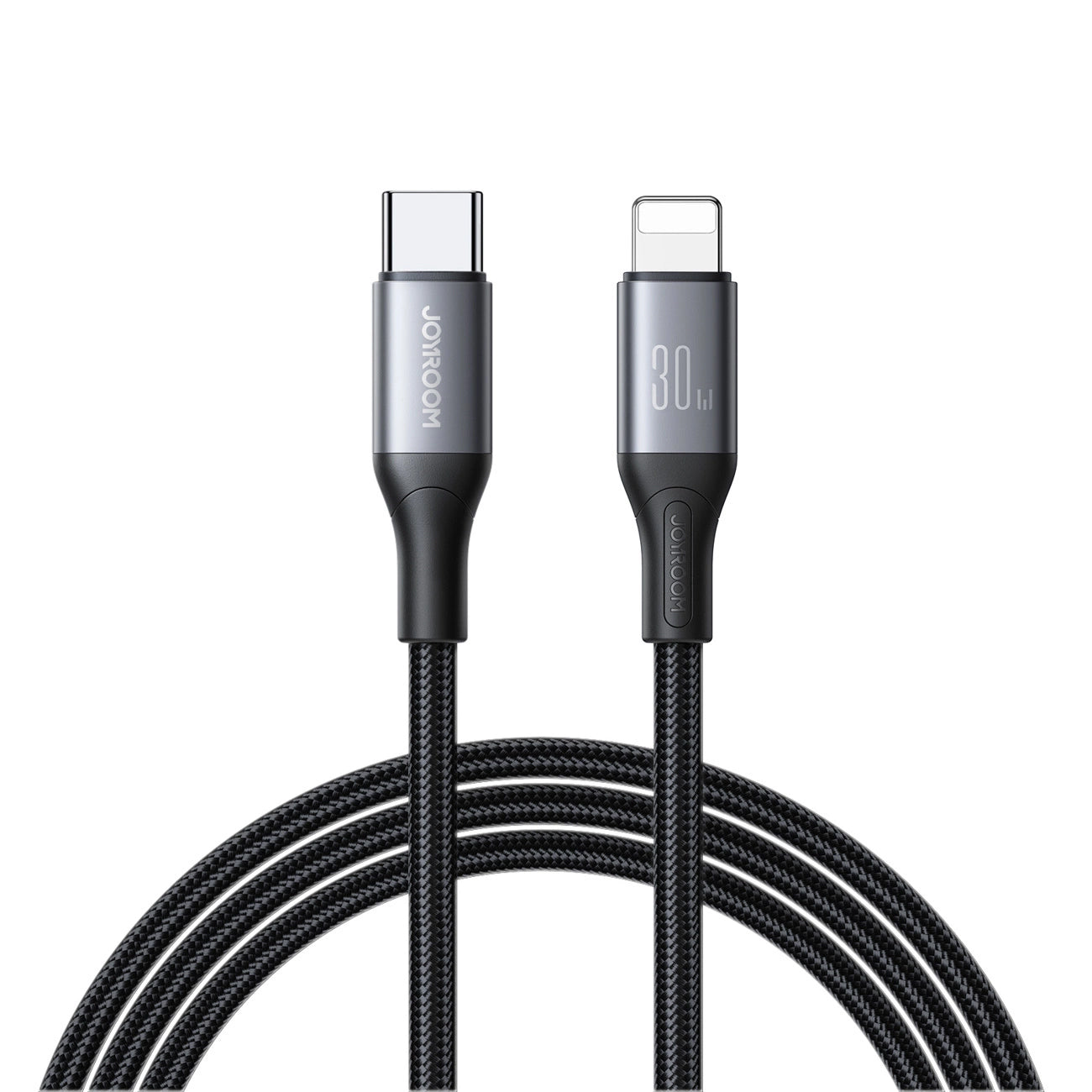 USB-C - Lightning Joyroom S-A28 Flash adat- és töltőkábel, 30W, 2m, Fekete