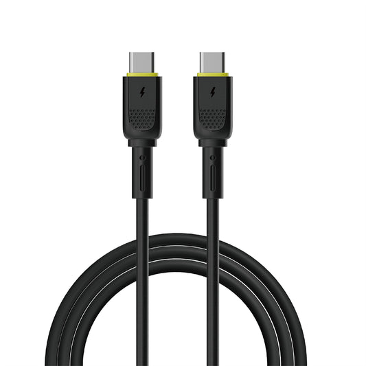 USB-C - USB-C WiWu Wi-C034 adat- és töltőkábel, 60W, 1.2m, Fekete
