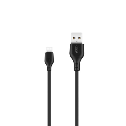 USB-A - USB-C adat- és töltőkábel XO Design NB103, 18W, 1m, Fekete