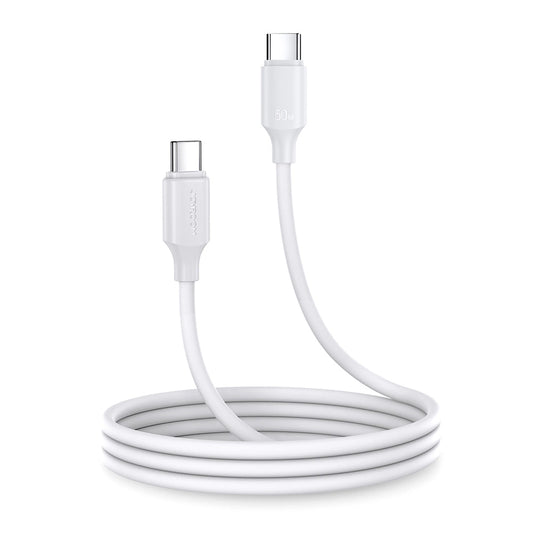 USB-C - USB-C adat- és töltőkábel Joyroom S-A9, 60W, 1m, Fehér