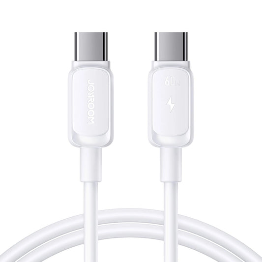 USB-C - USB-C adat- és töltőkábel Joyroom S-A14, 60W, 1.2m, Fehér