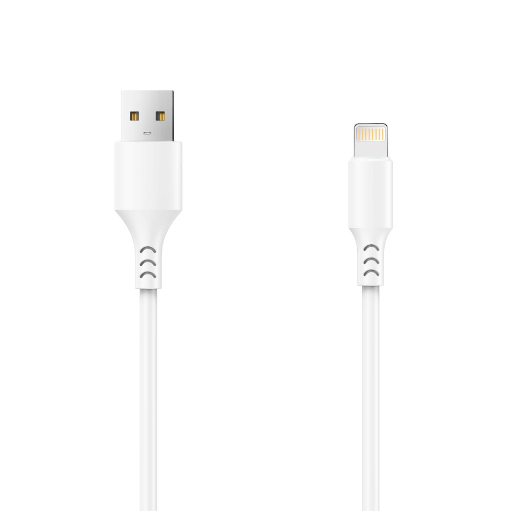 Setty USB-A - Lightning adat- és töltőkábel, 18W, 1m, Fehér