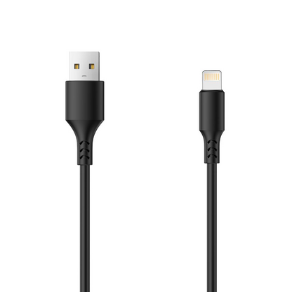 Setty USB-A - Lightning adat- és töltőkábel, 18W, 1m, Fekete