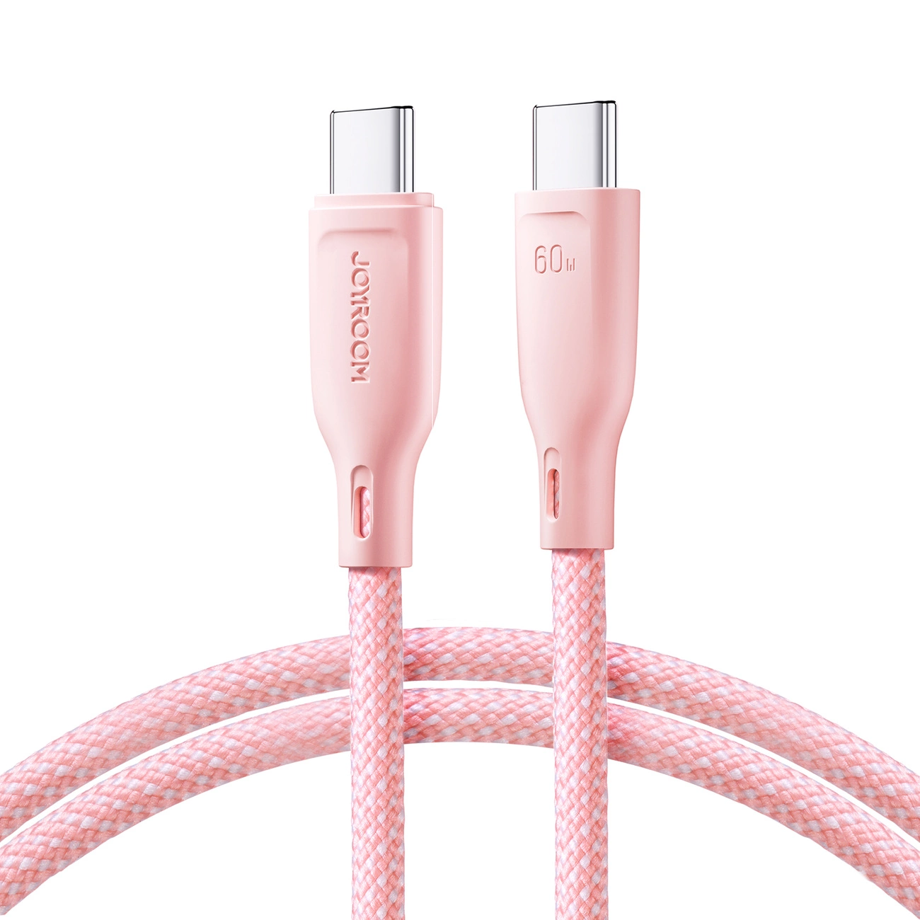 USB-C - USB-C adat- és töltőkábel Joyroom S-A34, 60W, 1m, Rózsaszín