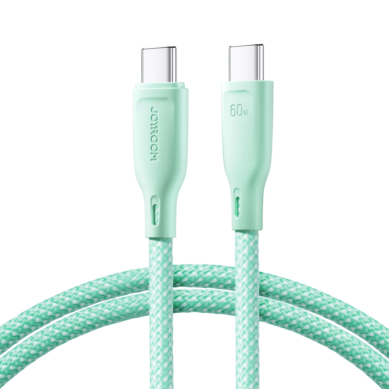 USB-C - USB-C adat- és töltőkábel Joyroom S-A34, 60W, 1m, Zöld