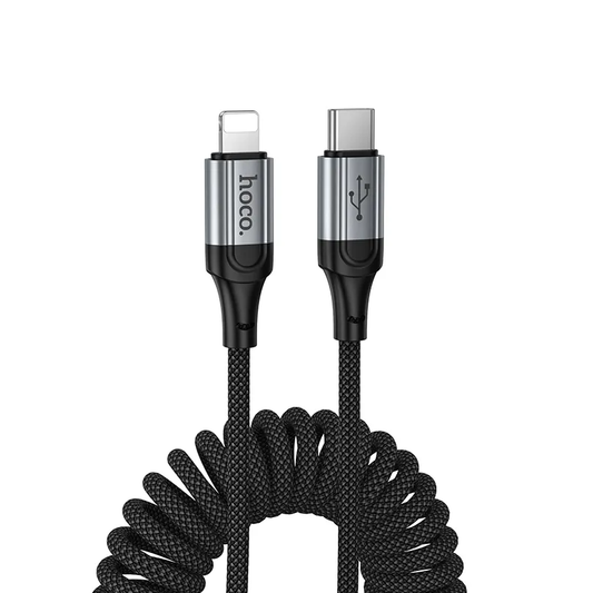 USB-C - Lightning HOCO X121 adat- és töltőkábel, 27W, 1.5m, Fekete