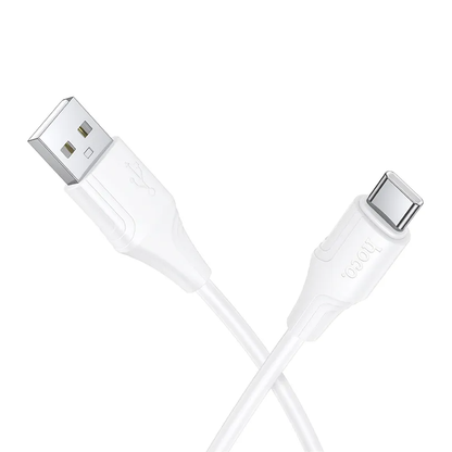 USB-A - USB-C HOCO X124 adat- és töltőkábel, 18W, 1m, Fehér