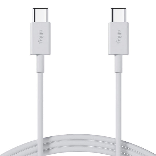 USB-C - USB-C adat- és töltőkábel Allity. AUC-03, 100W, 1m, Fehér