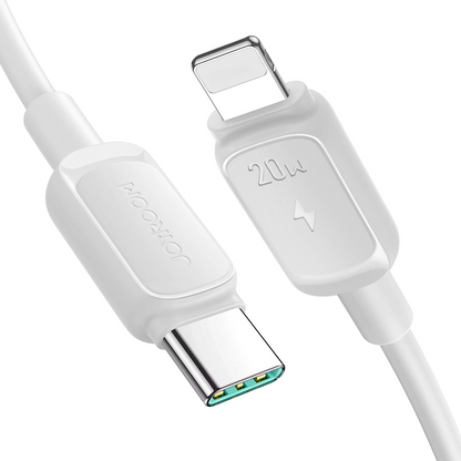 USB-C - Lightning Joyroom S-A14 adat- és töltőkábel, 30W, 1.2m, Fehér