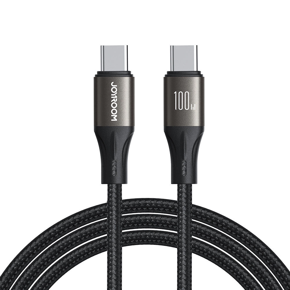USB-C - USB-C adatkábel és töltő Joyroom S-A25 Light-Speed, 100W, 1.2m, Fekete