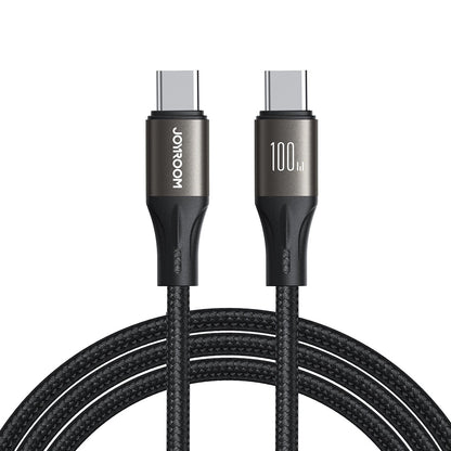 USB-C - USB-C adatkábel és töltő Joyroom S-A25 Light-Speed, 100W, 1.2m, Fekete