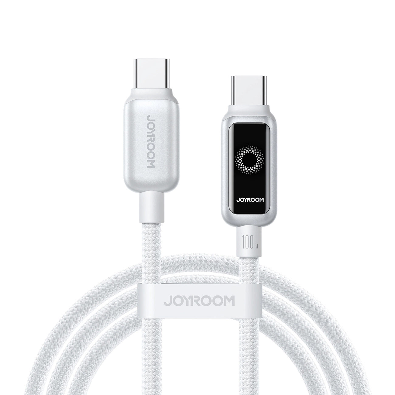 USB-C - USB-C Joyroom S-A55 StarFlight Display adat- és töltőkábel, 100W, 1.2m, Fehér